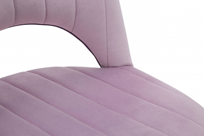 Scaun Flex, Lemn/MDF/Burete/Catifea/Fier, Roz/Auriu, 75x51x28 cm [5]