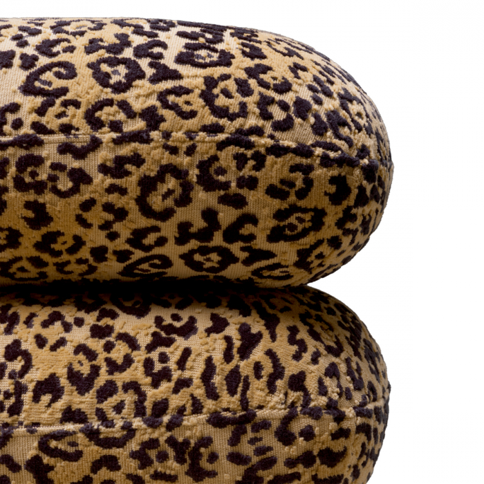 Scaun Greenwich bernard leopard camel, Dims: W. 58 | D. 58 | H. 55  (CM) [12]