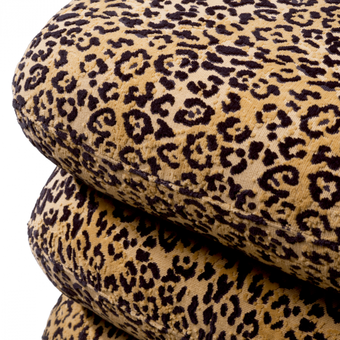Scaun Greenwich bernard leopard camel, Dims: W. 58 | D. 58 | H. 55  (CM) [8]