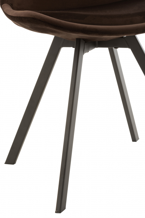 Scaun Helene, Textil/Metal, Maro, 55x49x84 cm [2]