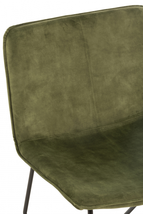 Scaun Isabel, Textil/Metal, Verde, 70.7x66.9x76.7 cm [4]