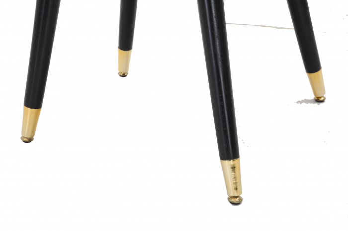 Scaun Loty, Lemn/MDF/Burete/Catifea/Fier, Roz/Negru/Auriu, 61x60x45 cm [4]