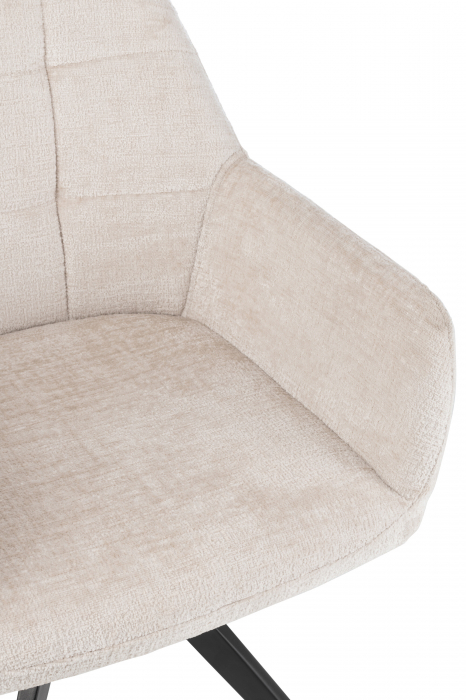 Scaun rotativ Louna, Fier/Acrilic, Bej [5]