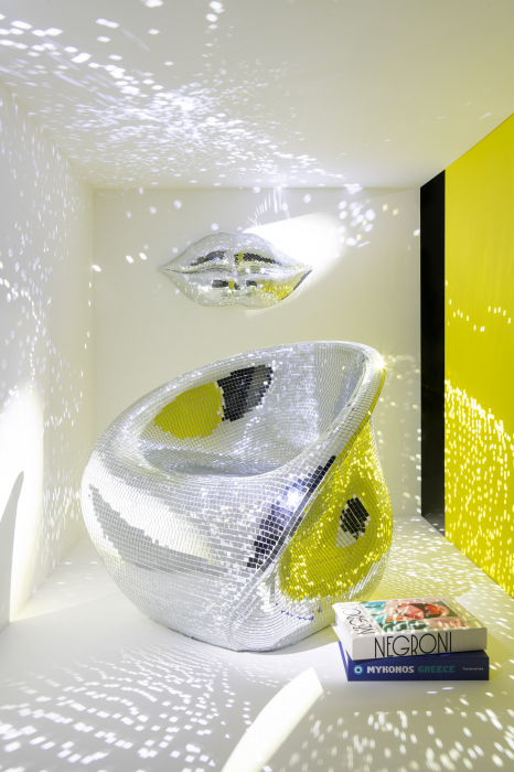 Scaun Mirror, Rasina, Argintiu [6]