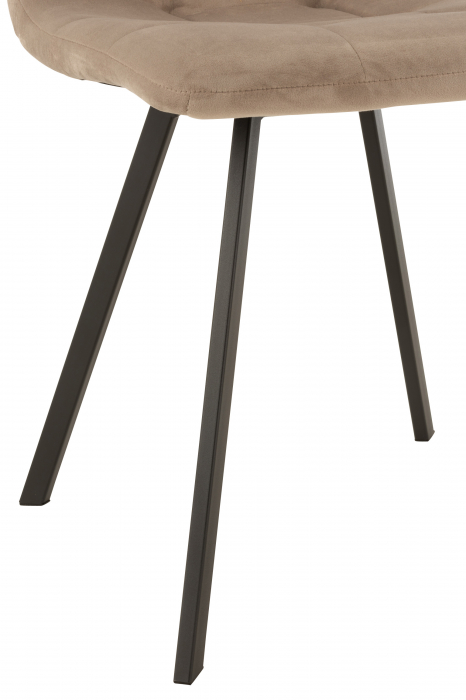 Scaun Morgan, Metal/Textil, Bej, 45x54x86 cm [5]