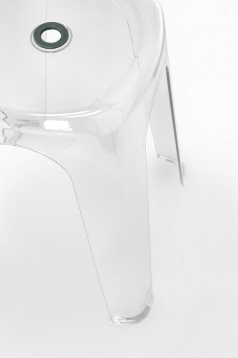 Scaun Sonny, Alb, Transparent [3]