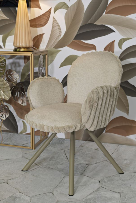 Scaun Stockholm -b-crem set de 2 buc. cm 64x68x83 (inaltime sezut cm 45) [10]