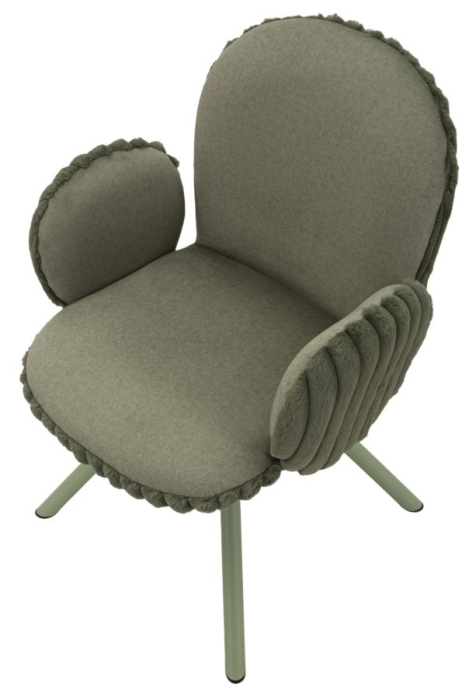 Scaun Stockholm -b- verde set de 2 buc. cm 64x68x83 (inaltime sezut cm 45) [4]