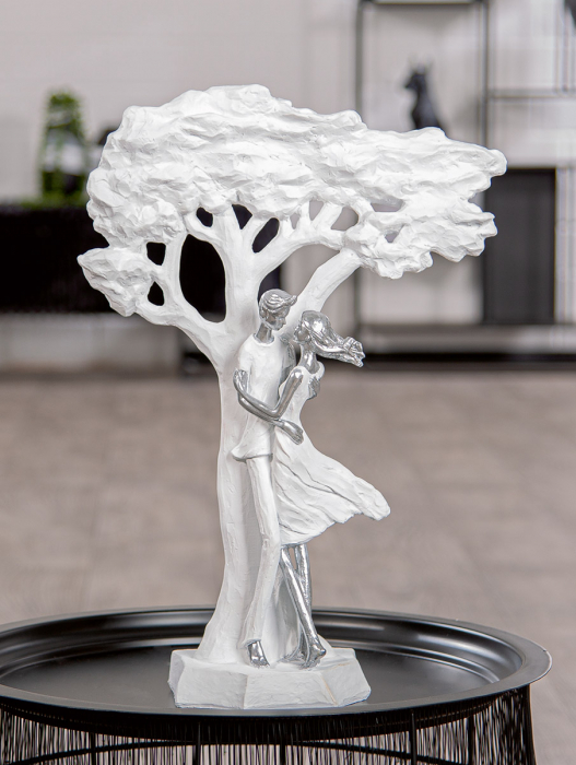 Sculptură, Arborele, pereche, Glimpses of love, Polirășină, alb, PU 1, L. 13 cm, L. 32 cm, H. 44 cm [5]