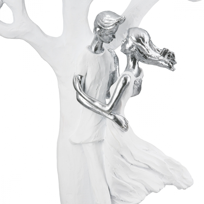 Sculptură, Arborele, pereche, Glimpses of love, Polirășină, alb, PU 1, L. 13 cm, L. 32 cm, H. 44 cm [4]