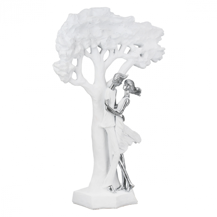 Sculptură, Arborele, pereche, Glimpses of love, Polirășină, alb, PU 1, L. 13 cm, L. 32 cm, H. 44 cm [2]