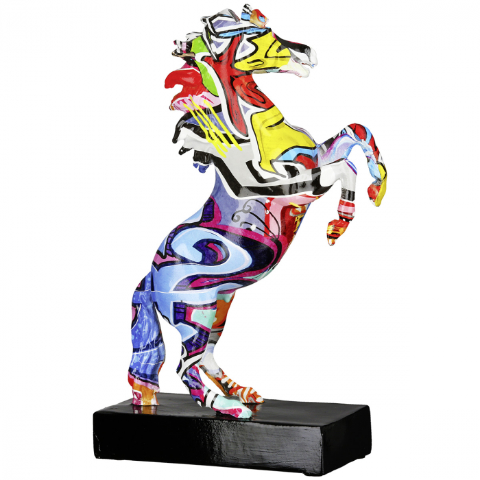 Sculptură, Cal, Graffiti, Rășină sintetică, multicolor, PU 2, L. 7 cm, L. 15 cm, H 25 cm [4]