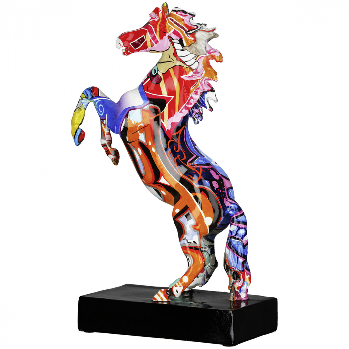 Sculptură, Cal, Graffiti, Rășină sintetică, multicolor, PU 2, L. 7 cm, L. 15 cm, H 25 cm [3]