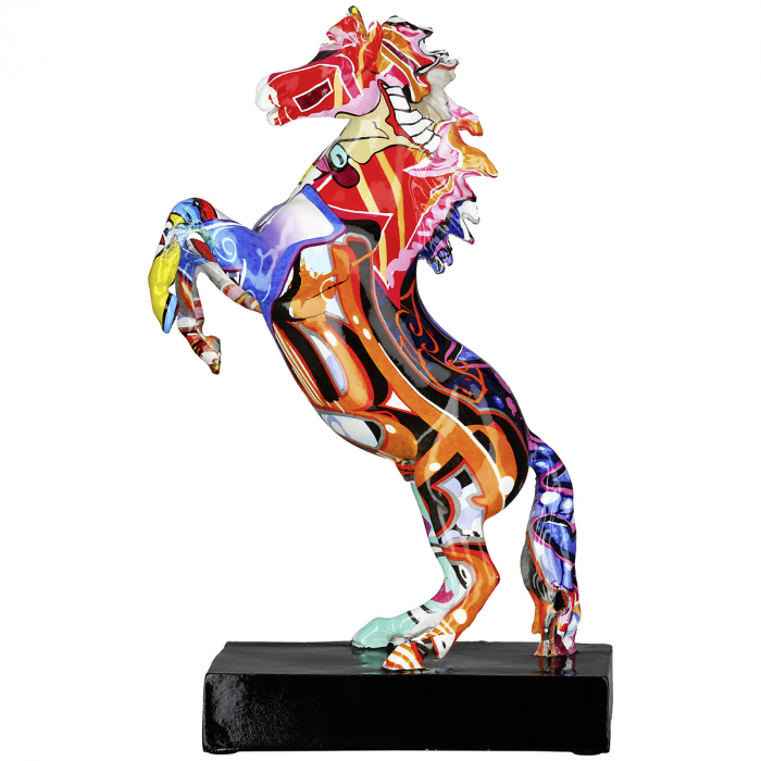 Sculptură, Cal, Graffiti, Rășină sintetică, multicolor, PU 2, L. 7 cm, L. 15 cm, H 25 cm [2]