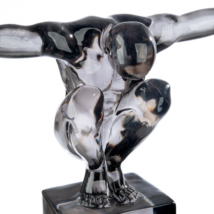 Sculptură, Cliffhanger, Gris, Acrilic, gri, PU 1, L. 16 cm, L. 49 cm, H. 33,5 cm [3]