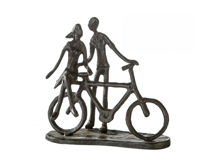 Figurina PAIR ON BIKE, rasina, 15x8x15 cm [2]