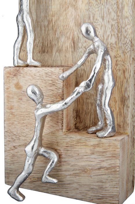 Sculptură din lemn Helping Hand [5]