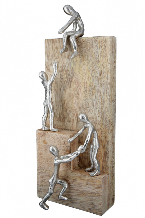 Sculptură din lemn Helping Hand [3]