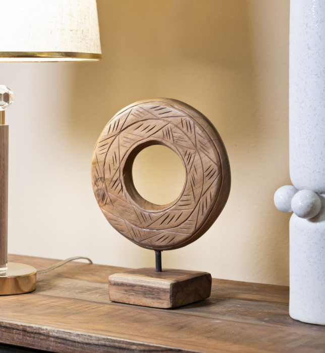 Sculptură, DORAT din tec reciclat. 20x10x28 cm (piesa unica) [9]