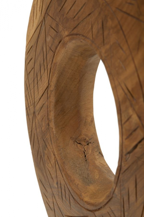 Sculptură, DORAT din tec reciclat 28x10x38 cm (piesa unica) [6]