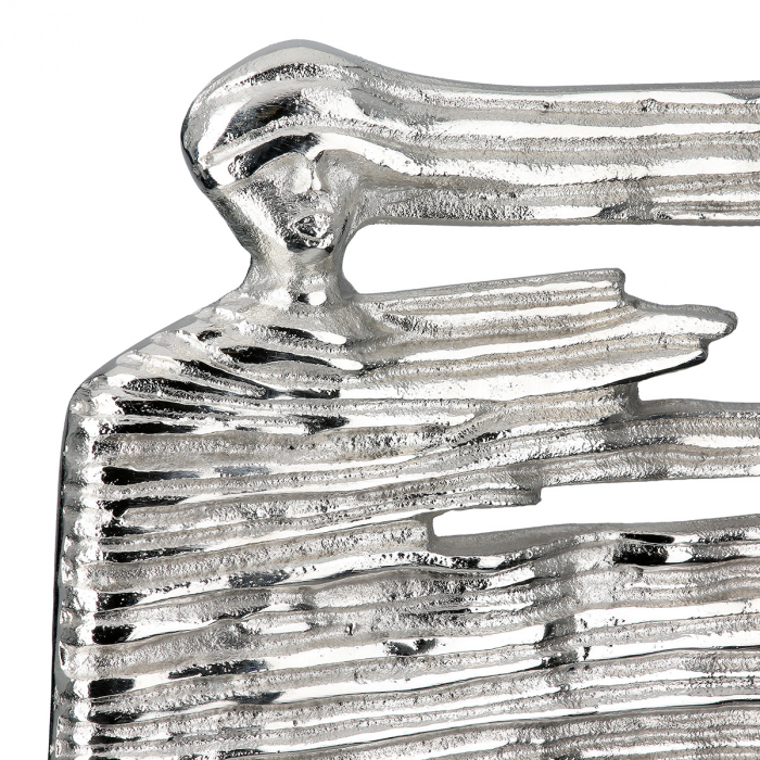 Sculptură, Drift, Motiv femeie, Aluminiu, argintiu, PU 1, L. 10,5 cm, L. 36 cm, H. 38 cm [3]