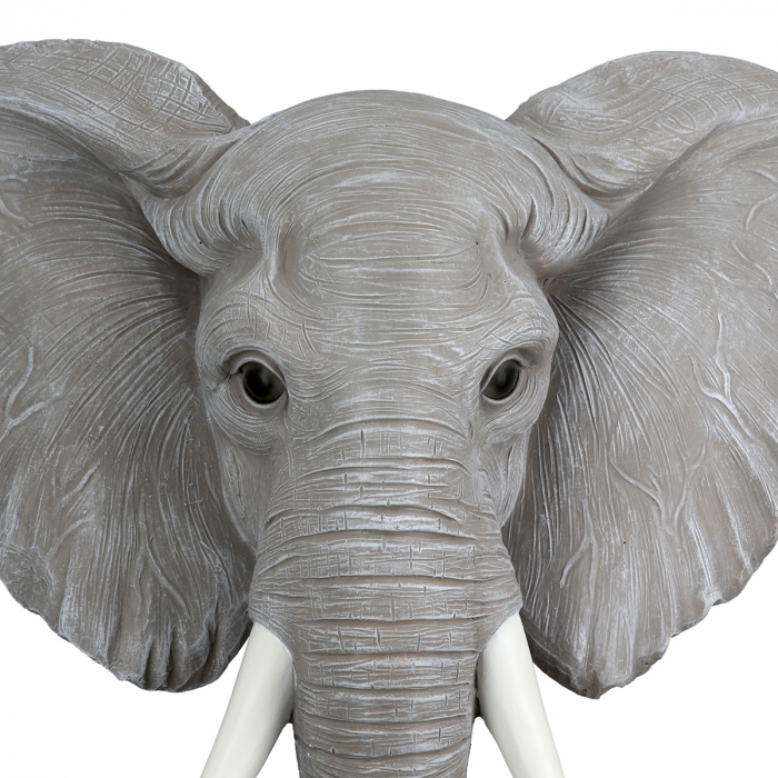 Sculptură, Elefant, Ringo, Polirășină, gri, PU 1, L. 8 cm, L. 25 cm, H. 42 cm [3]