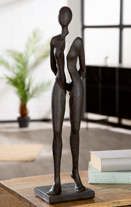 Sculptură, Femeie, Rășină sintetică, antracit, PU 2, L. 12 cm, L. 13 cm, H 54 cm [5]