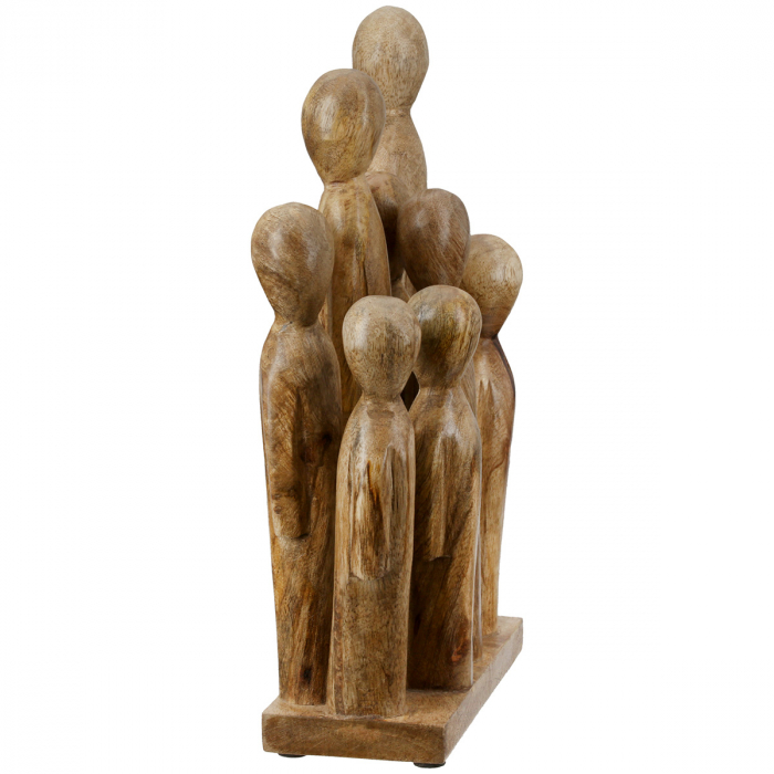 Sculptură, Grup, Lemn de mango, culori naturale, PU 2, L. 8 cm, L. 18 cm, H 29 cm [4]
