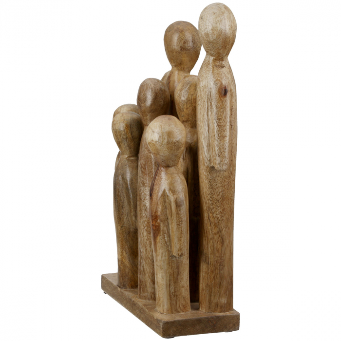 Sculptură, Grup, Lemn de mango, culori naturale, PU 2, L. 8 cm, L. 18 cm, H 29 cm [2]