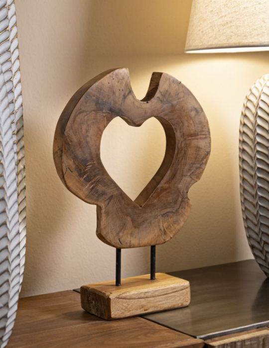 Sculptură, Hasi din tec reciclat 28x10x38 cm (piesa unica) [10]