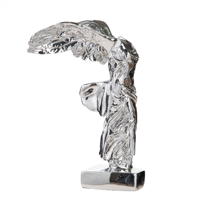 Sculptură, Îngeri, Rășină sintetică, argintie, PU 1, L. 20 cm, L. 16 cm, H 33 cm [3]