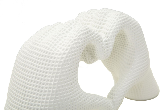 Sculptura, inima, alb cm 25x7,5x13,5 [5]