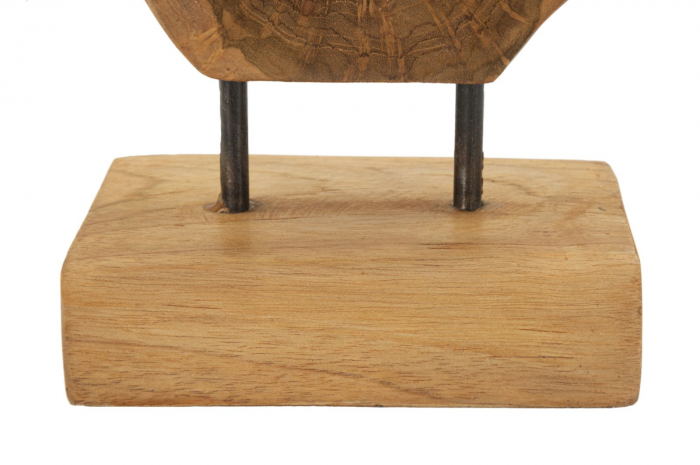 Sculptură, Lubang din tec reciclat 18x10x27 cm (piesa unica) [6]