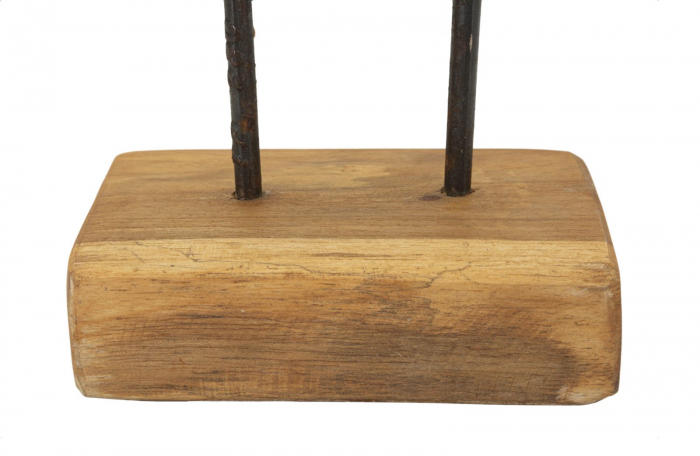 Sculptură, Lubang din tec reciclat 25x10x38 cm (piesa unica) [5]