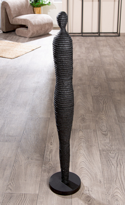 Sculptură, mare, Lorient, Polirășină, negru, PU 1, H. 109 cm, D. 19,5 cm [3]