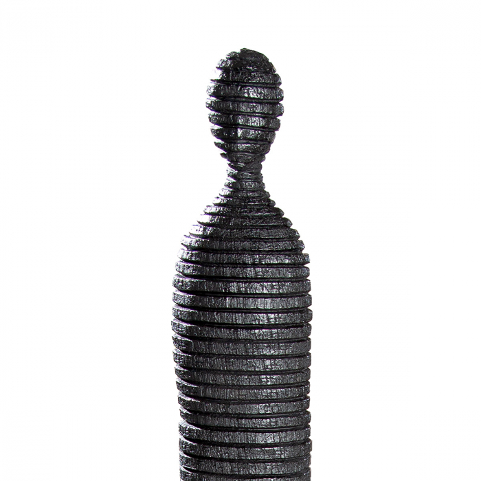 Sculptură, mare, Lorient, Polirășină, negru, PU 1, H. 109 cm, D. 19,5 cm [2]