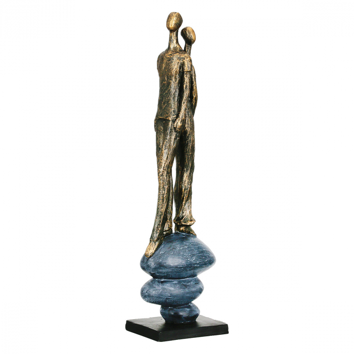 Sculptură, Pereche, Growing together, Polirășină, bronz, gri, PU 1, L. 10 cm, L. 7,8 cm, H. 37,6 cm [2]