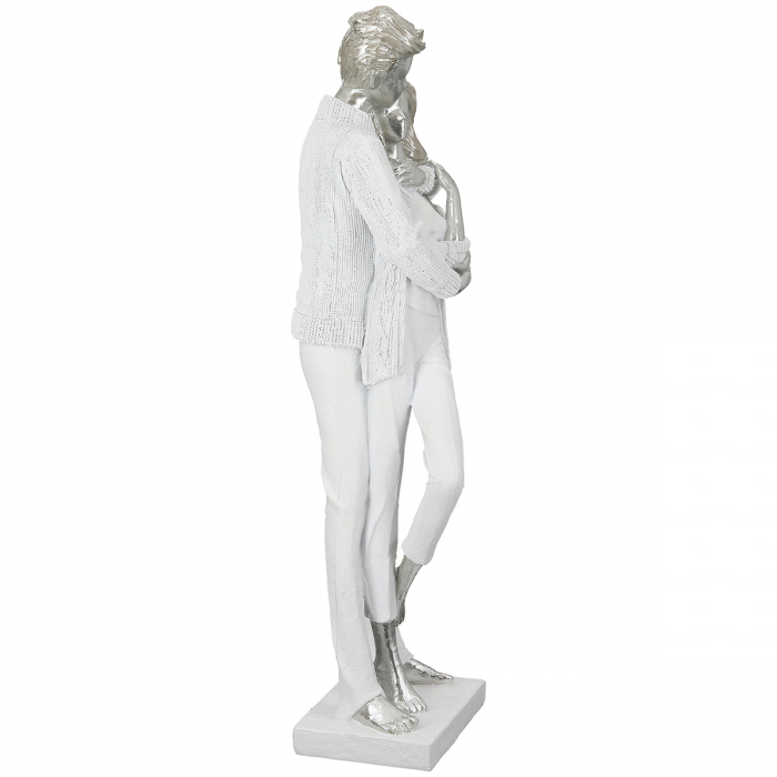 Sculptură, Pereche, Rășină sintetică, alb, PU 1, L. 13 cm, L. 15 cm, H 46 cm [4]