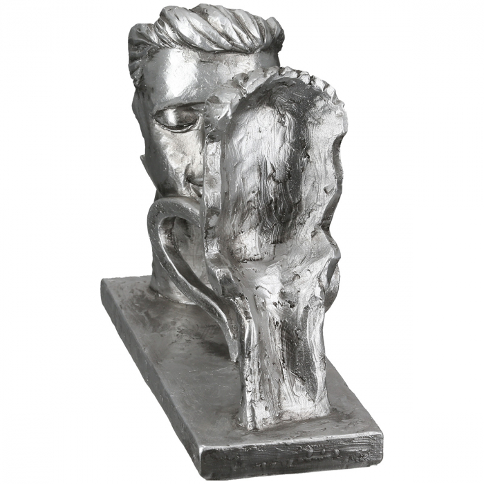 Sculptură, Pereche, Rășină sintetică, argintie, PU 3, L. 7 cm, L. 18 cm, H 15 cm [2]