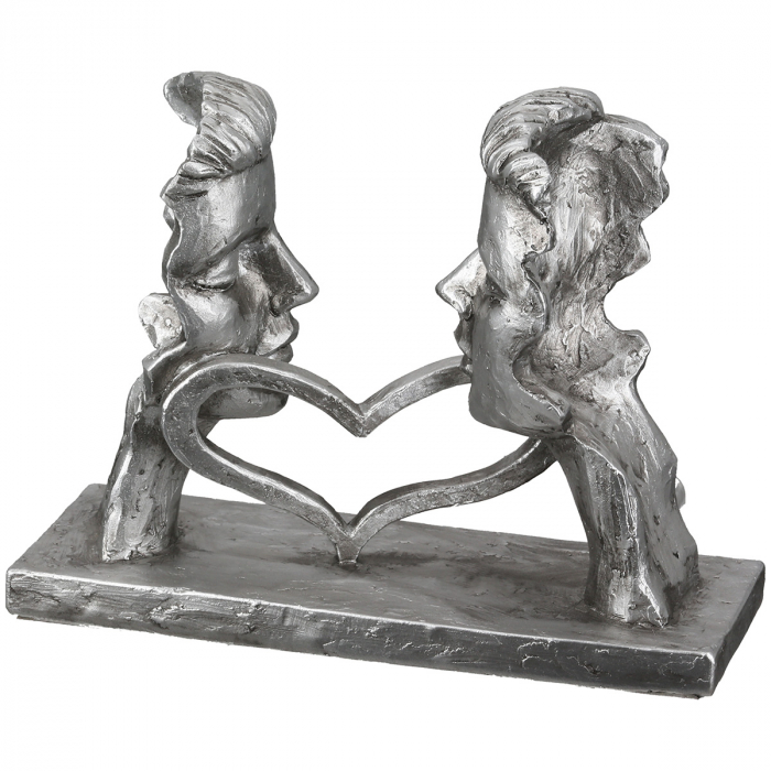 Sculptură, Pereche, Rășină sintetică, argintie, PU 3, L. 7 cm, L. 18 cm, H 15 cm [3]