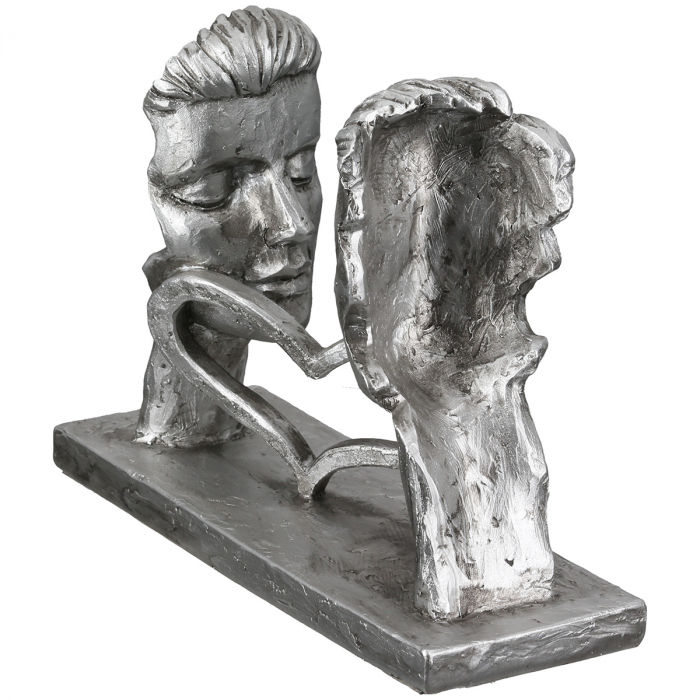 Sculptură, Pereche, Rășină sintetică, argintie, PU 3, L. 7 cm, L. 18 cm, H 15 cm [4]