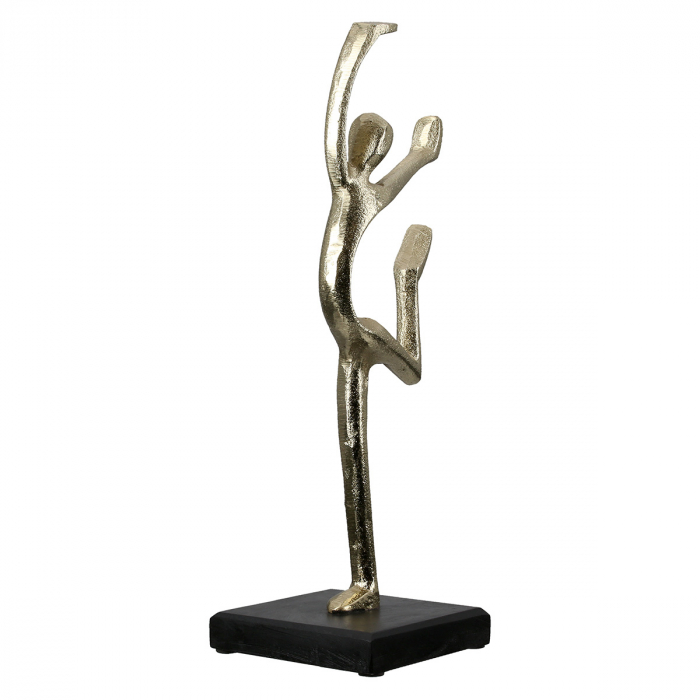 Sculptură, Persoană, Aluminiu, auriu, PU 3, L. 11 cm, L. 11 cm, H 32 cm [4]
