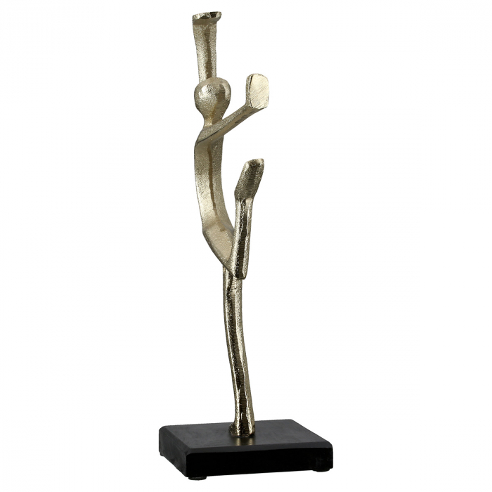 Sculptură, Persoană, Aluminiu, auriu, PU 3, L. 11 cm, L. 11 cm, H 32 cm [2]