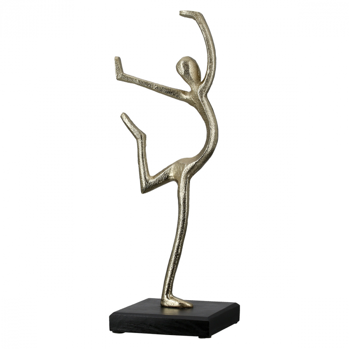 Sculptură, Persoană, Aluminiu, auriu, PU 3, L. 11 cm, L. 11 cm, H 32 cm [3]