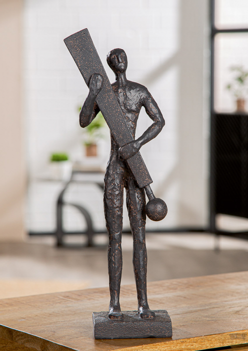 Sculptură, Persoană, Rășină sintetică, antracit, PU 2, L. 8 cm, L. 11 cm, H 37 cm [5]