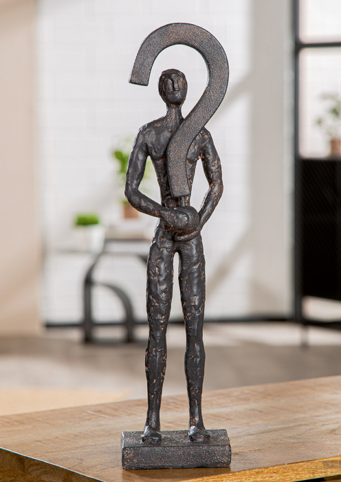 Sculptură, Persoană, Rășină sintetică, antracit, PU 2, L. 8 cm, L. 11 cm, H 39 cm [5]