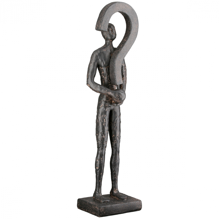 Sculptură, Persoană, Rășină sintetică, antracit, PU 2, L. 8 cm, L. 11 cm, H 39 cm [3]