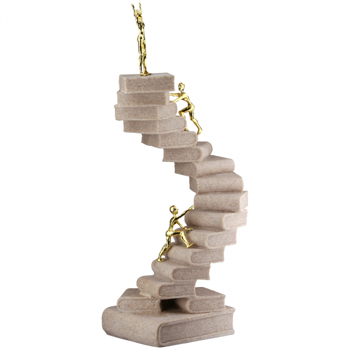 Sculptură, Persoană, Rășină sintetică, crem, PU 1, L. 10 cm, L. 15 cm, H 30 cm [3]