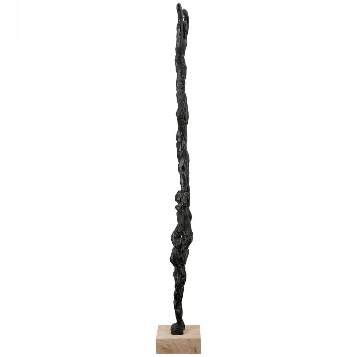 Sculptură, Persoană, Rășină sintetică, negru, PU 1, L. 9 cm, L. 13 cm, H 69 cm [2]