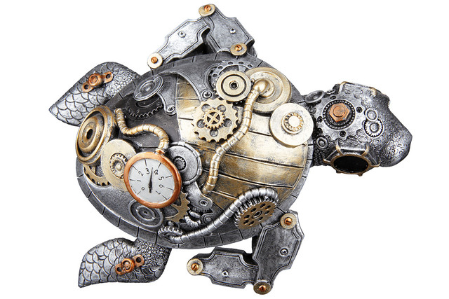 Sculptură rasina Steampunk Turtle [4]